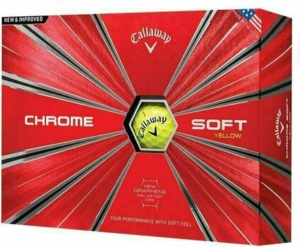 Golfball Callaway Chrome Soft Yellow 18 - 1