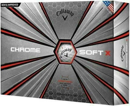 Piłka golfowa Callaway Chrome Soft X 18 - 1