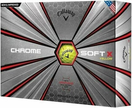 Golfball Callaway Chrome Soft X Yellow 18 - 1