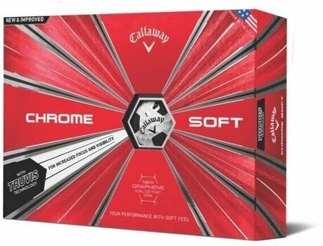 Balles de golf Callaway Chrome Soft 18 Truvis Black - 1