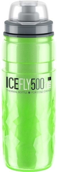 Polkupyörän juomapullo Elite Ice Fly Green 500 ml Polkupyörän juomapullo