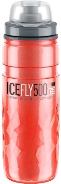 Cyklistická fľaša Elite Ice Fly Red 500 ml Cyklistická fľaša