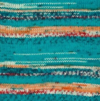 Knitting Yarn Drops Fabel Print 162 Blue Sea - 1