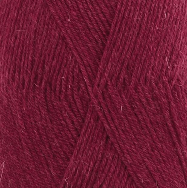 Knitting Yarn Drops Fabel Uni Colour 113 Ruby Red