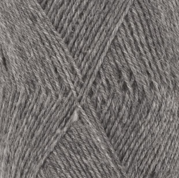 Stickgarn Drops Fabel Uni Colour 200 Grey