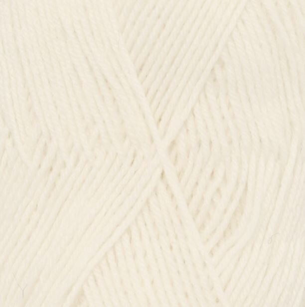 Strikkegarn Drops Fabel Uni Color 100 Off White