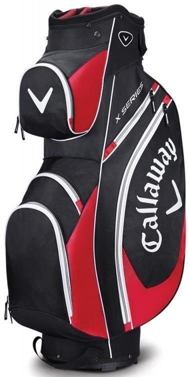 Golfbag Callaway X Series Cart K/Red/White 17
