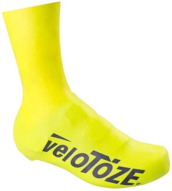 Capas para calçado de ciclismo veloToze Tall Shoe Cover Fluo Yellow 40.5-42.5 Capas para calçado de ciclismo