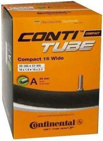 Kerékpár belső gumi Continental Compact 1,9 - 2,5" 147.0 34.0 Autoszelep Belső gumi