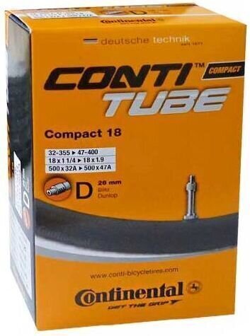 Camera Continental Compact 1,25 - 1,9" 114.0 40.0 Schrader Bike Tube