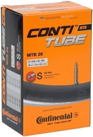 Bike inner tube Continental MTB 26 47 - 62 mm 200.0 42.0 Presta Bike Tube
