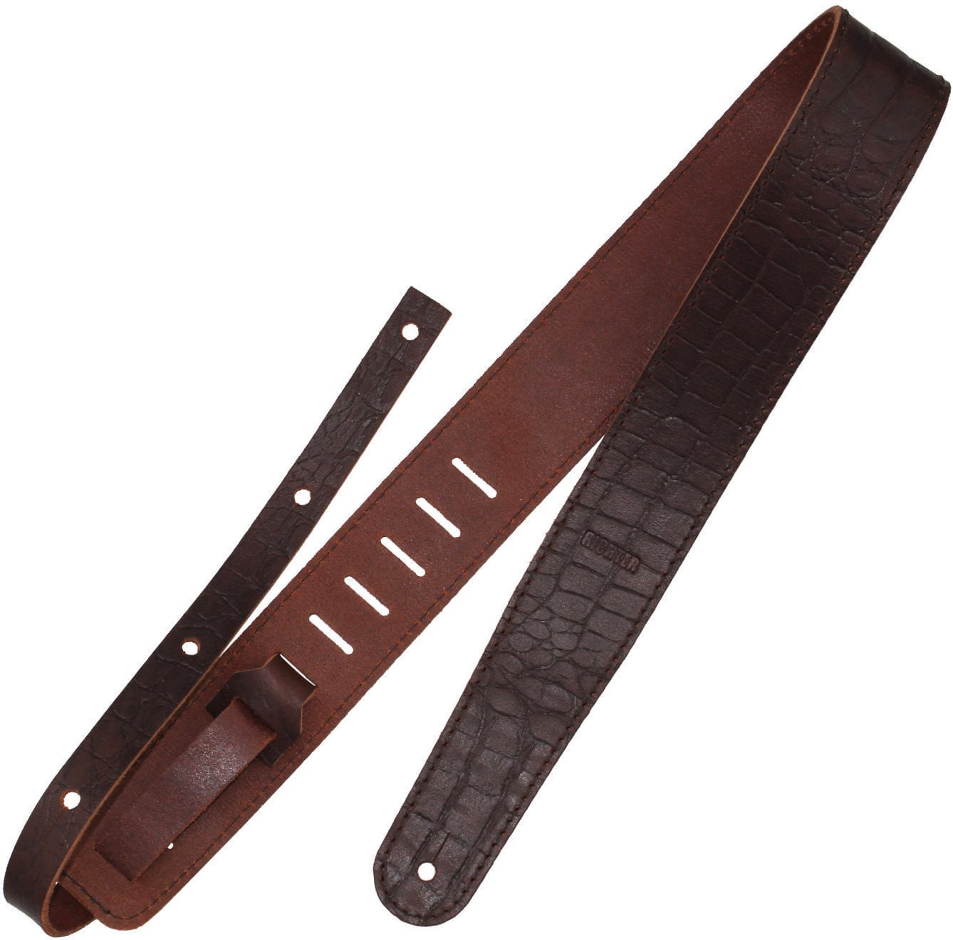 Courroie de guitare Richter Raw II Contour Croc Brown