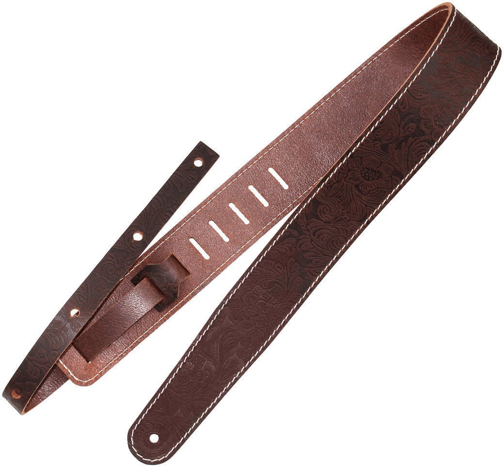 Courroie de guitare Richter Raw II Contour Western Rose Brown