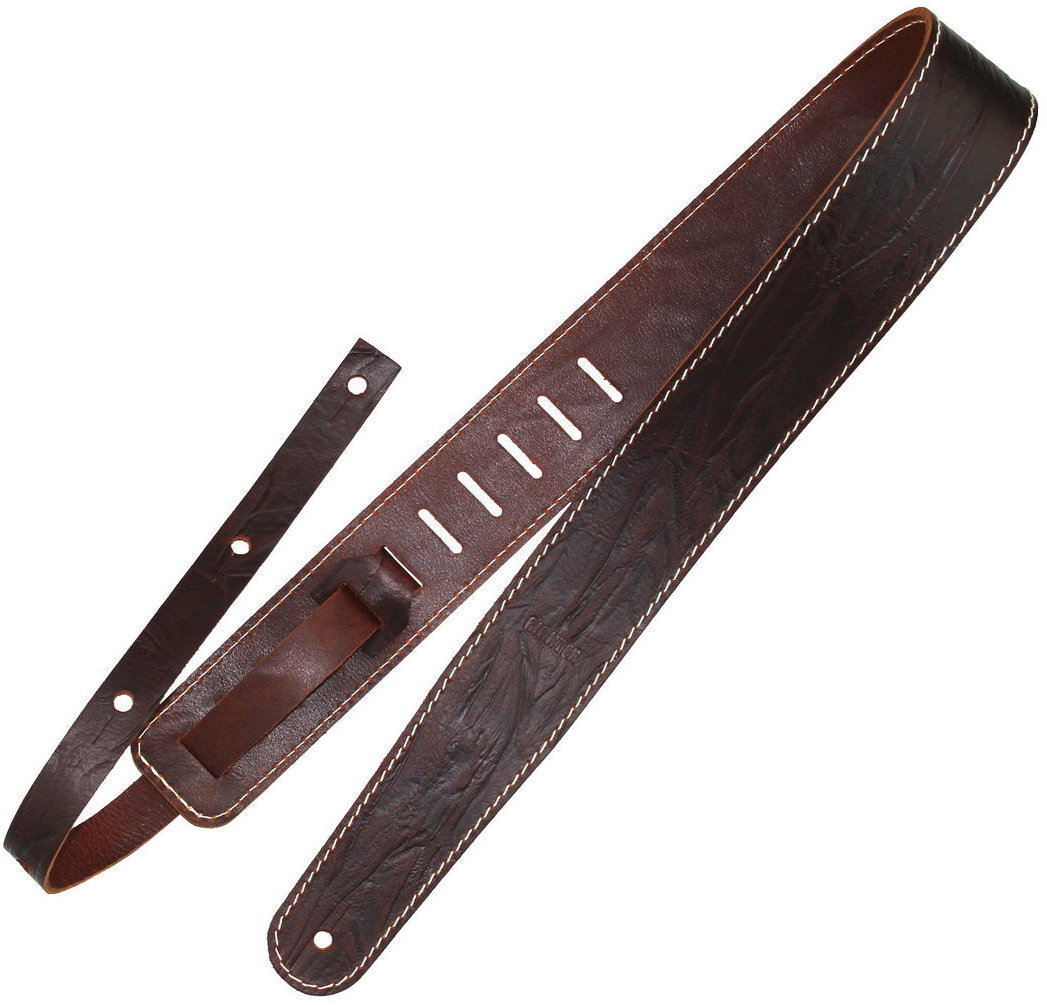 Courroie de guitare Richter Raw II Contour Wrinkle Brown