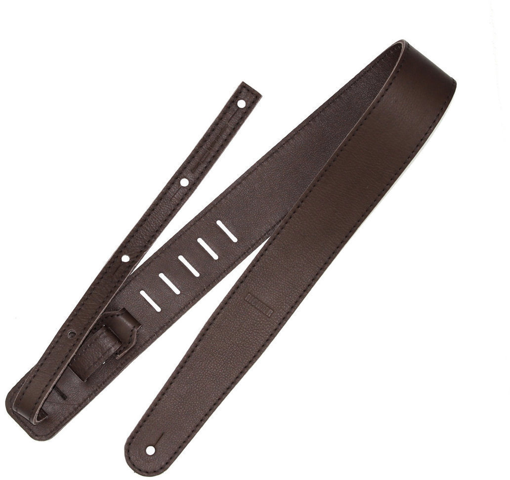 Leather guitar strap Richter Raw II Nappa Brown
