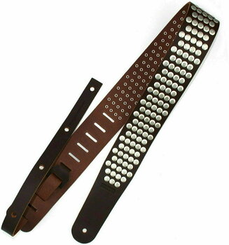 Courroie de guitare Richter Raw II Rivet Brown / old silver - 1