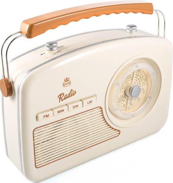 Ретро радио GPO Retro Rydell 4 Band Cream
