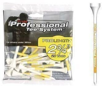 Golf-Tees Pride Tee Profesional Tee System (PTS) 2 3/4 Inch Yellow 20 pcs