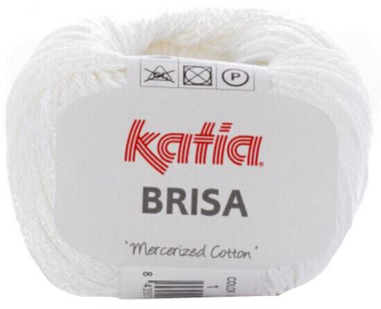 Fil à tricoter Katia Brisa 1 White