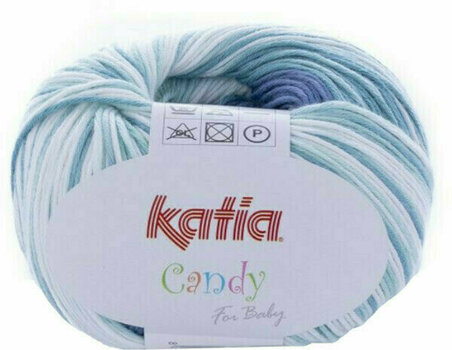 Fil à tricoter Katia Candy 673 Green/White/Blue/Mustard Fil à tricoter - 1