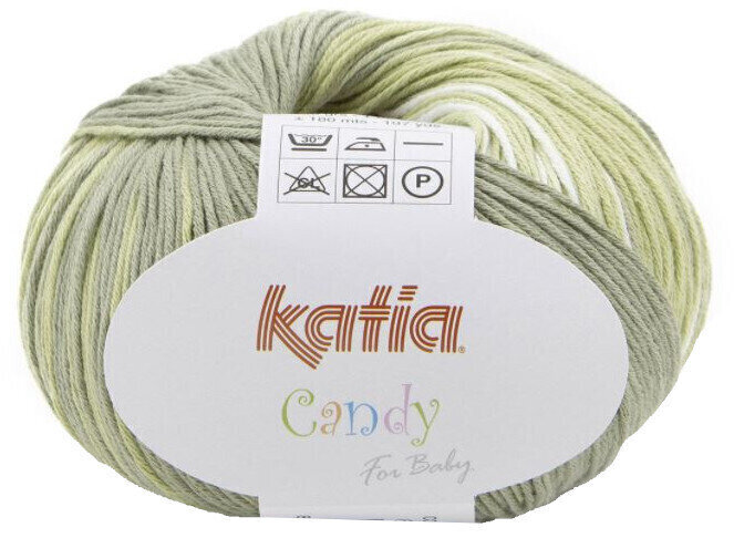 Fil à tricoter Katia Candy 679 Rose/Green Fil à tricoter