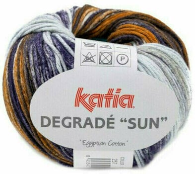 Fil à tricoter Katia Degrade Sun 257 Brown Beige/Grey/Blue Fil à tricoter - 1