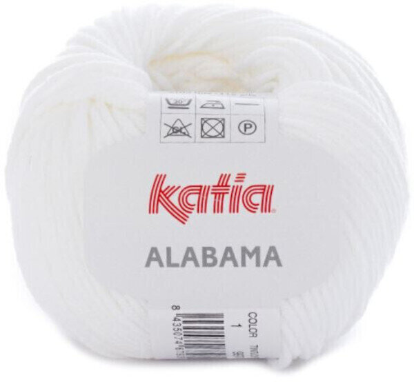 Fire de tricotat Katia Alabama 1 White