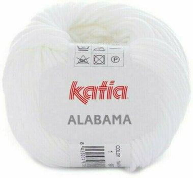 Pletilna preja Katia Alabama 1 White - 1