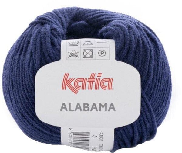 Fios para tricotar Katia Alabama 5 Very Dark Blue