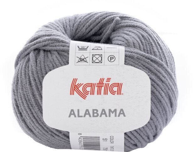 Fios para tricotar Katia Alabama 51 Grey