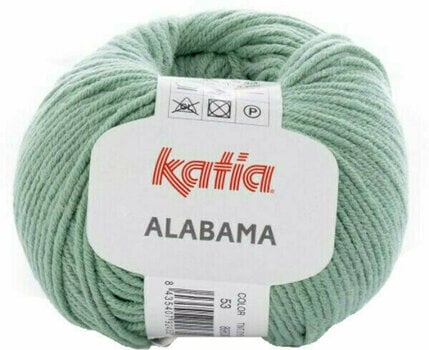 Fios para tricotar Katia Alabama 53 Mint Green - 1