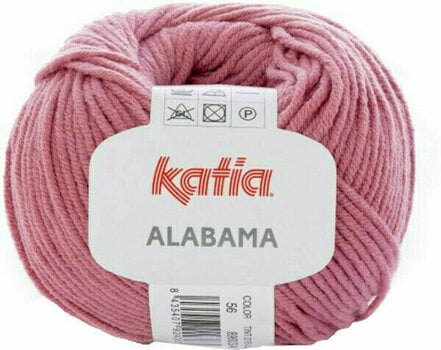 Knitting Yarn Katia Alabama 56 Raspberry Red - 1
