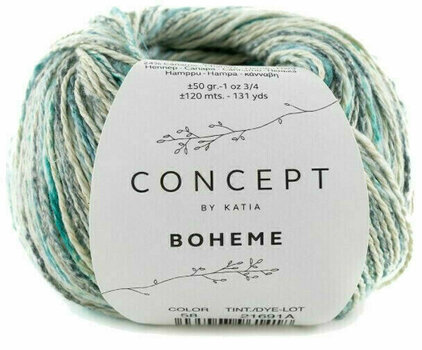 Strickgarn Katia Boheme 58 Anthracite Grey/Azure Blue/Blue Strickgarn - 1