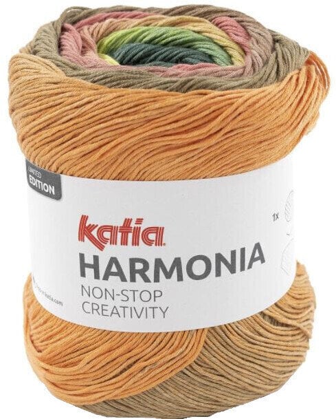 Fil à tricoter Katia Harmonia 206 Light Orange/Light Green/Light Pink/Light Yellow Fil à tricoter