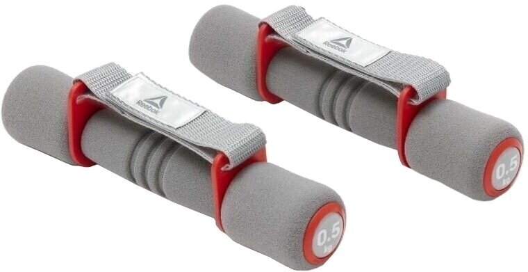 One Arm Dumbbell Reebok Softgrip 0,5 kg Grey-Red One Arm Dumbbell