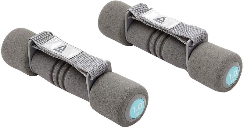 One Arm Dumbbell Reebok Softgrip 1 kg Grey/Silver One Arm Dumbbell