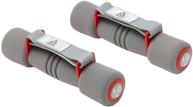 One Arm Dumbbell Reebok Softgrip 1 kg Grey-Red One Arm Dumbbell