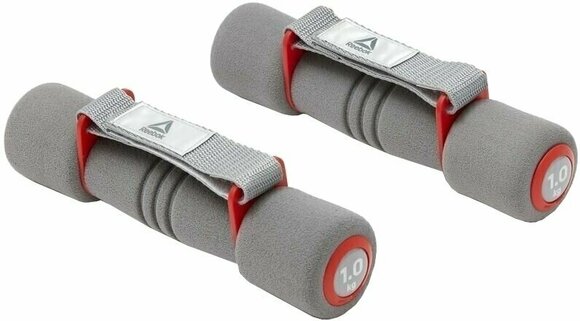 One Arm Dumbbell Reebok Softgrip 1 kg Grey-Red One Arm Dumbbell - 1