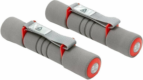 One Arm Dumbbell Reebok Softgrip 2 kg Grey-Red One Arm Dumbbell - 1