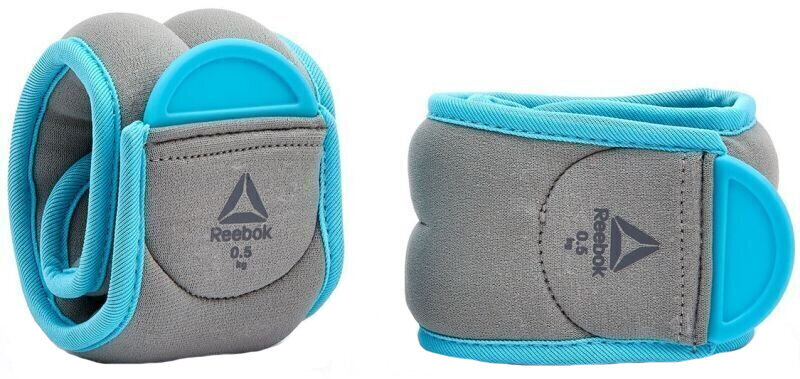 Handledsvikt Reebok Ankle Weights Grey-Blue 0,5 kg Handledsvikt