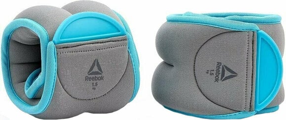 Peso de pulso Reebok Ankle Weights Grey-Blue 1,5 kg Peso de pulso - 1