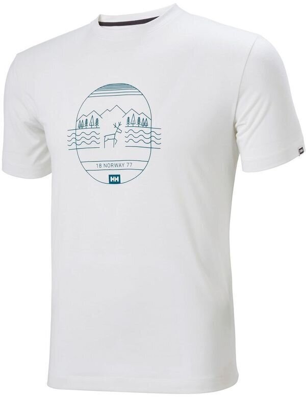 Ulkoilu t-paita Helly Hansen Skog Graphic T-Shirt Valkoinen S T-paita
