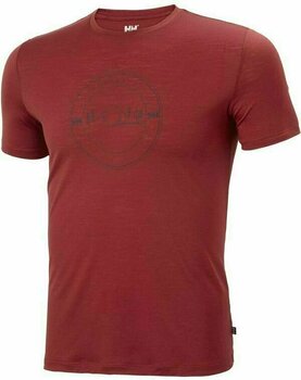 T-shirt de exterior Helly Hansen HH Merino Graphic T-Shirt Oxblood S T-Shirt - 1
