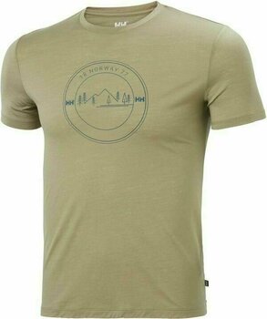 Majica na otvorenom Helly Hansen HH Merino Graphic T-Shirt Fallen Rock M Majica - 1