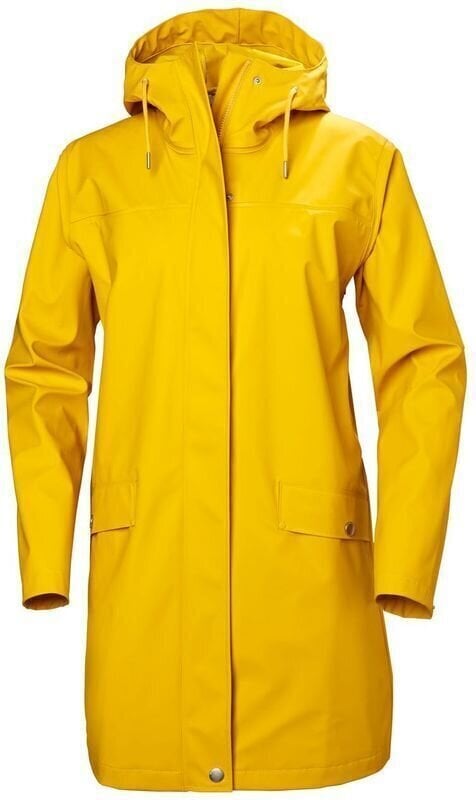 Outdoor Jacket Helly Hansen W Moss Rain Coat Essential Yellow XS Outdoor Jacket