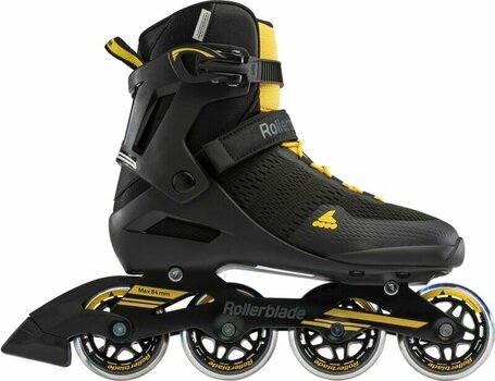Roller Skates Rollerblade Spark 80 Black/Saffron Yellow 40,5 Roller Skates - 1