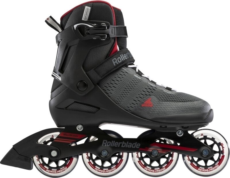 Roller Skates Rollerblade Spark 84 Dark Grey/Red 40 Roller Skates