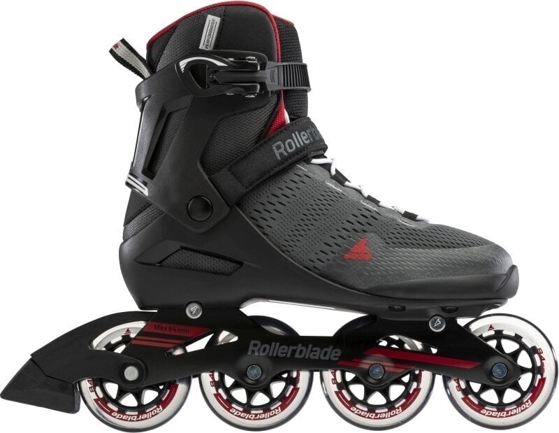 Photos - Roller Skates Rollerblade Spark 84 Dark Grey/Red 47  07103200-3 