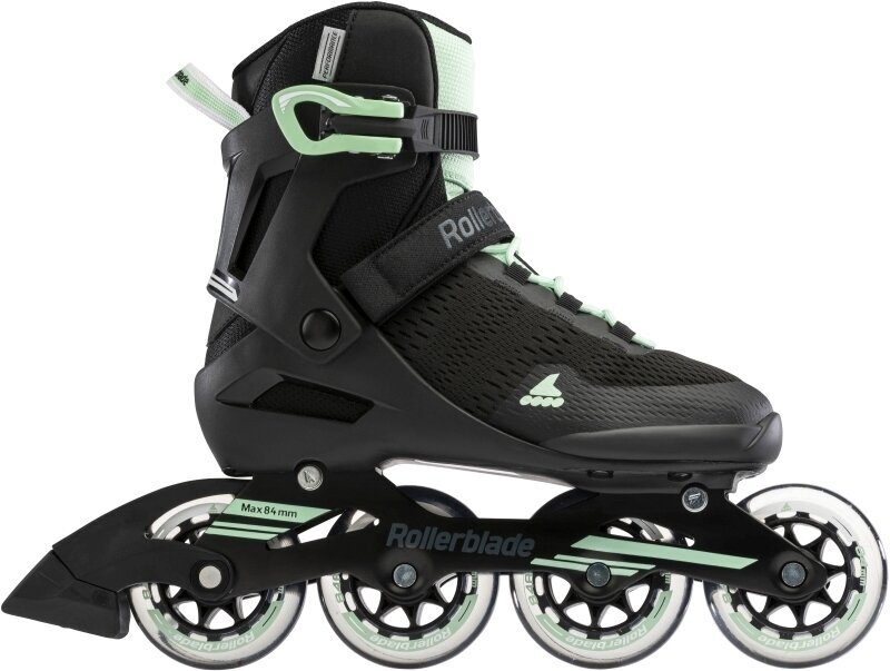 Rollers en ligne Rollerblade Spark 84 W Black/Mint Green 40 Rollers en ligne