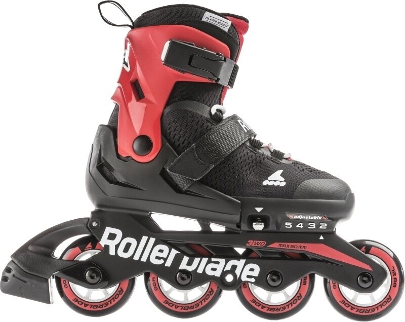 Rollers en ligne Rollerblade Microblade Black/Red 29-32 Rollers en ligne